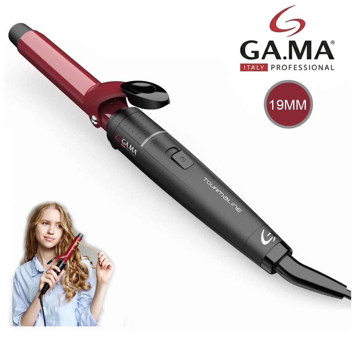 Gama - Rizador Tourmalina Nano Silver 220°C 19MM BECCG0000000221