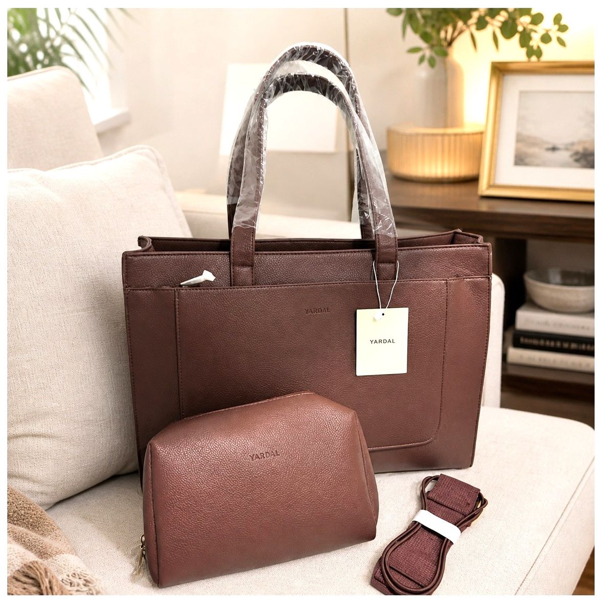 Yanbal - Cartera XL Yanbal con Neceser Set Elegante Premium Mujer - TOTE