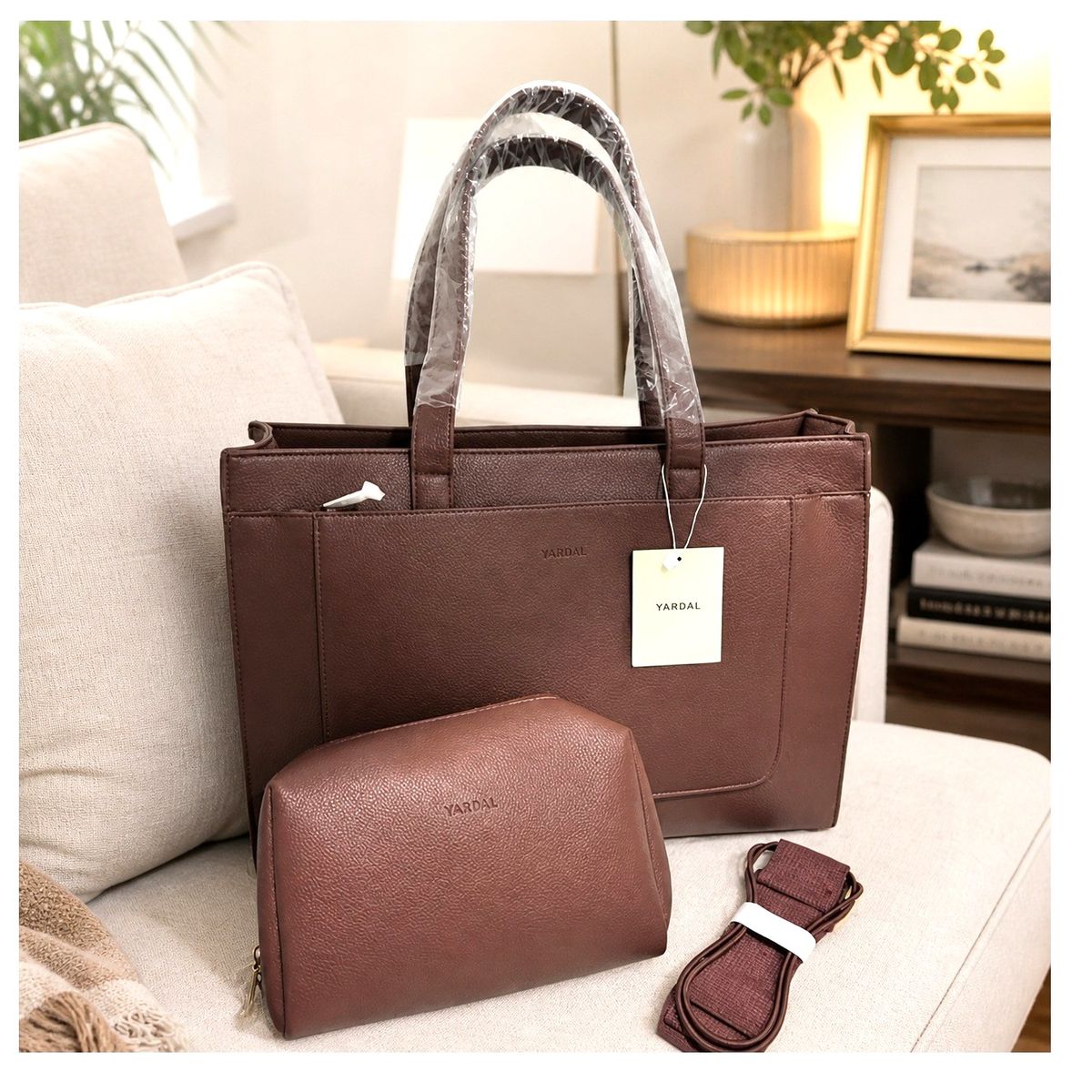 Yanbal - Cartera XL Yanbal con Neceser Set Elegante Premium Mujer - TOTE