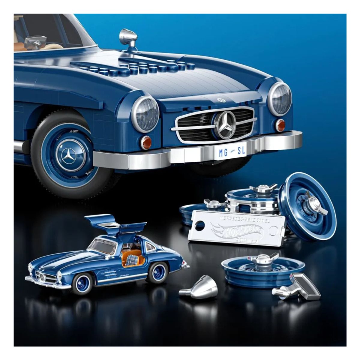 HOT WHEELS - Hot Wheels Mega Premium Mercedes Benz 300 sl