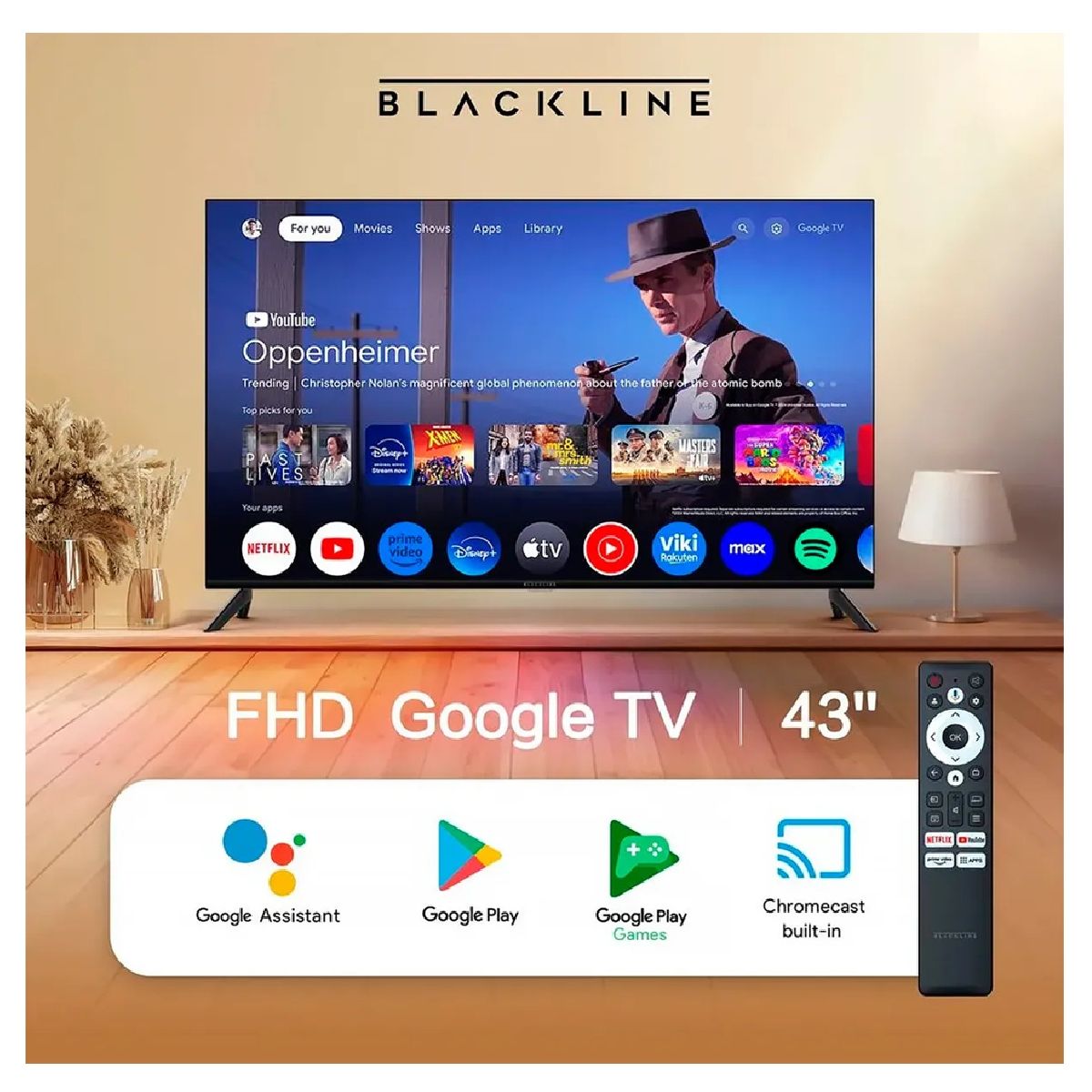 BLACKLINE - TELEVISOR  LED TV  43" FHD SMART TV BL43-T3000FHD