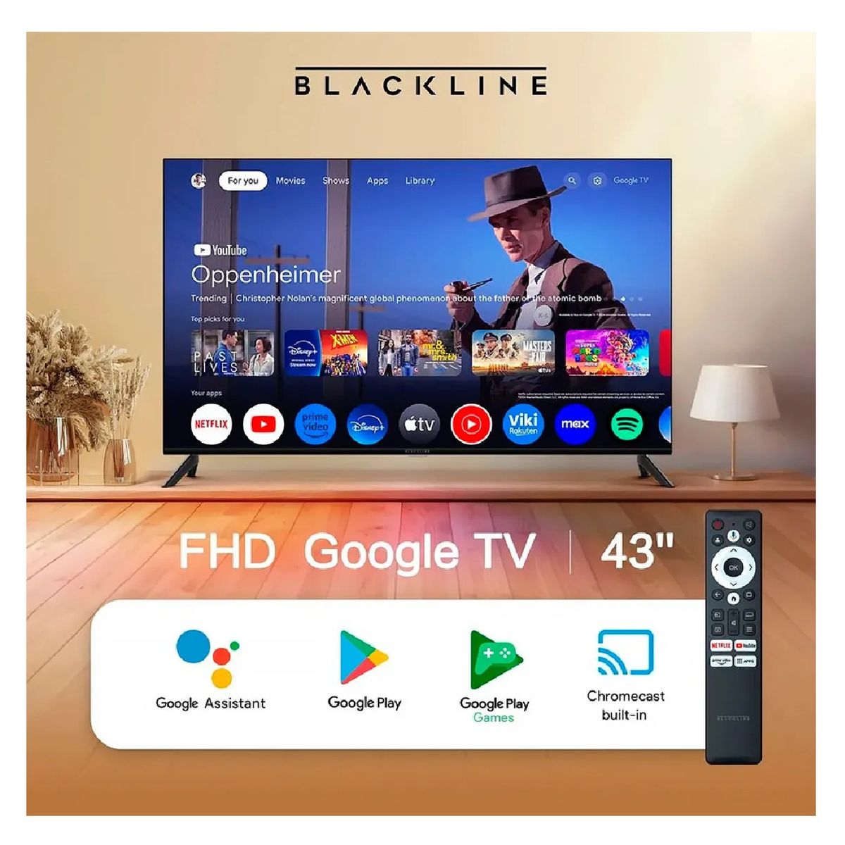 BLACKLINE - TELEVISOR  LED TV  43" FHD SMART TV BL43-T3000FHD