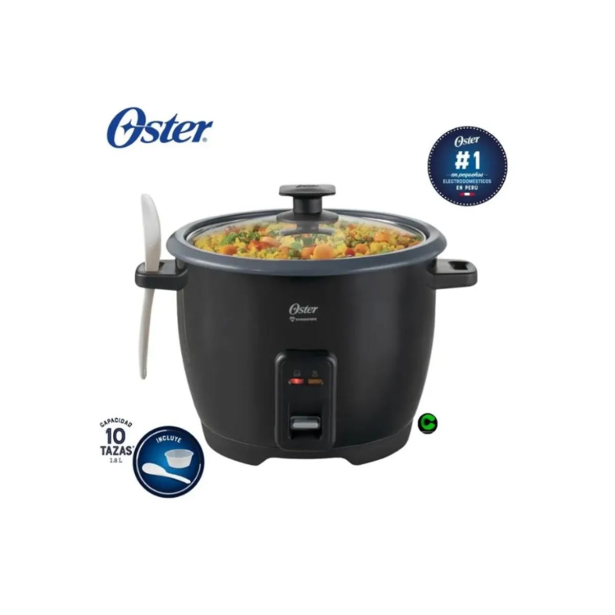 OSTER - Oster Arrocera Multifuncional Oster CKSTRCB10DFBLK-053 10 Tazas Negro