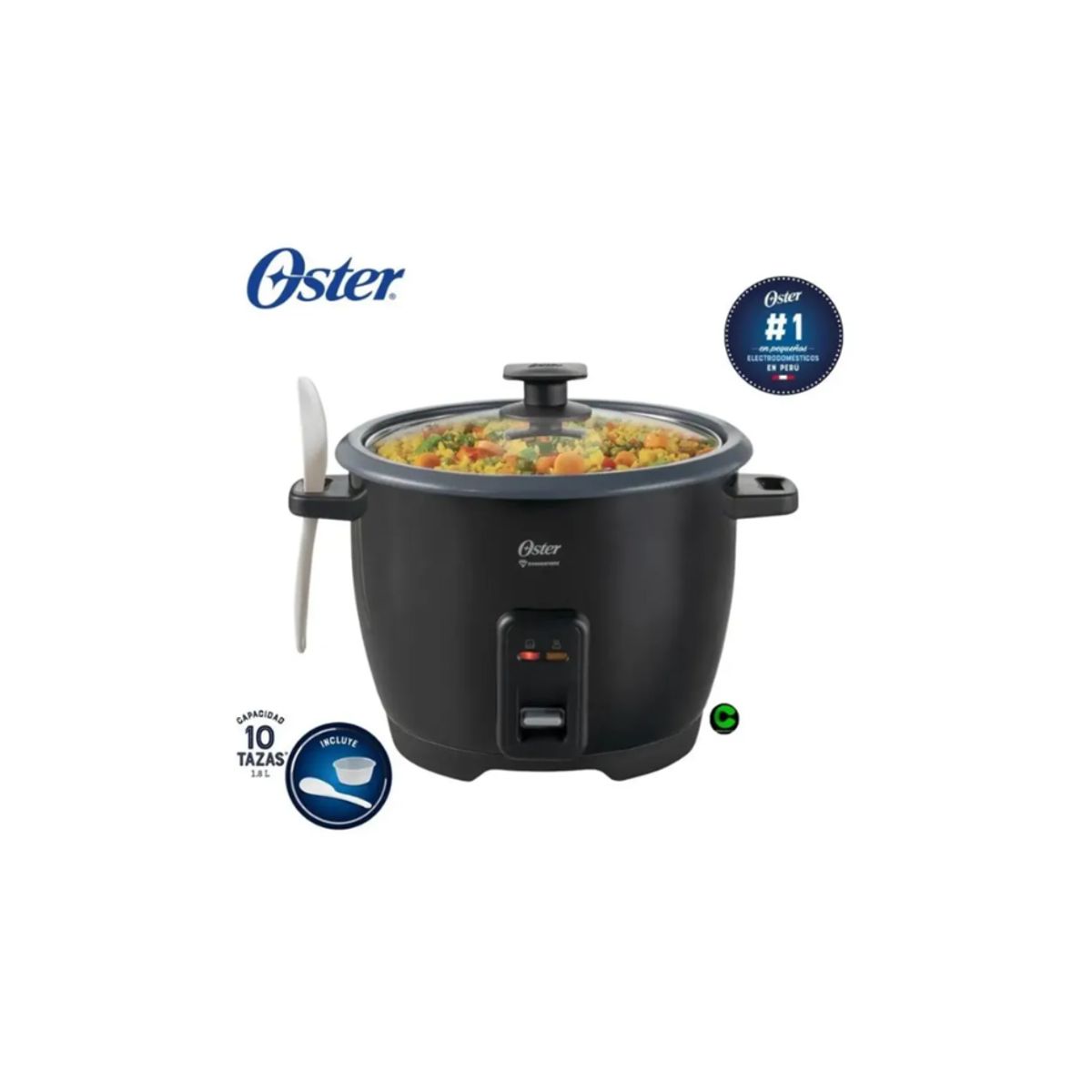 OSTER - Oster Arrocera Multifuncional Oster CKSTRCB10DFBLK-053 10 Tazas Negro