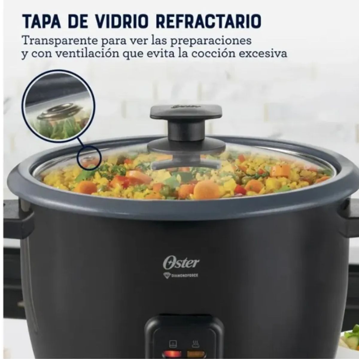 OSTER - Oster Arrocera Multifuncional Oster CKSTRCB10DFBLK-053 10 Tazas Negro