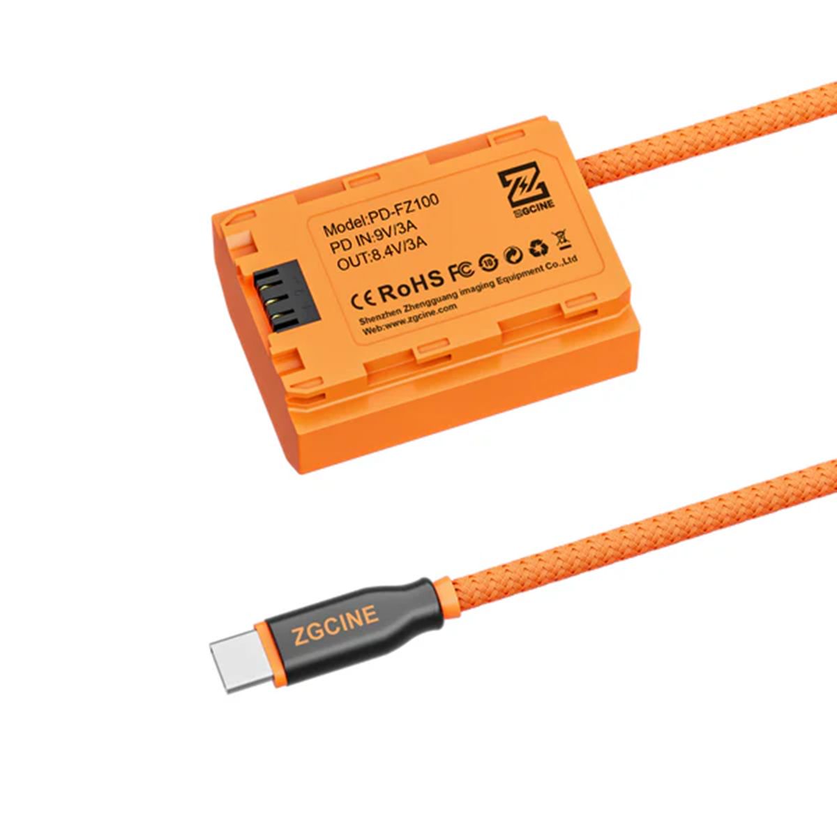 GENERICO - Dummy Battery para Sony NP-FZ100 ZGCINE PD-FZ100 USB-C