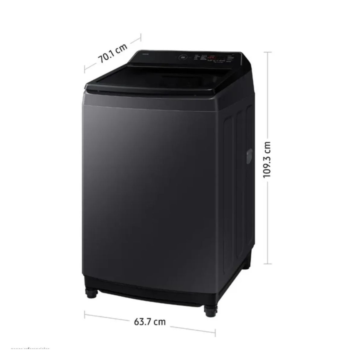 SAMSUNG - Lavadora Samsung Ecobubble 19kg Gris Grafito Wa40f19e7cpe