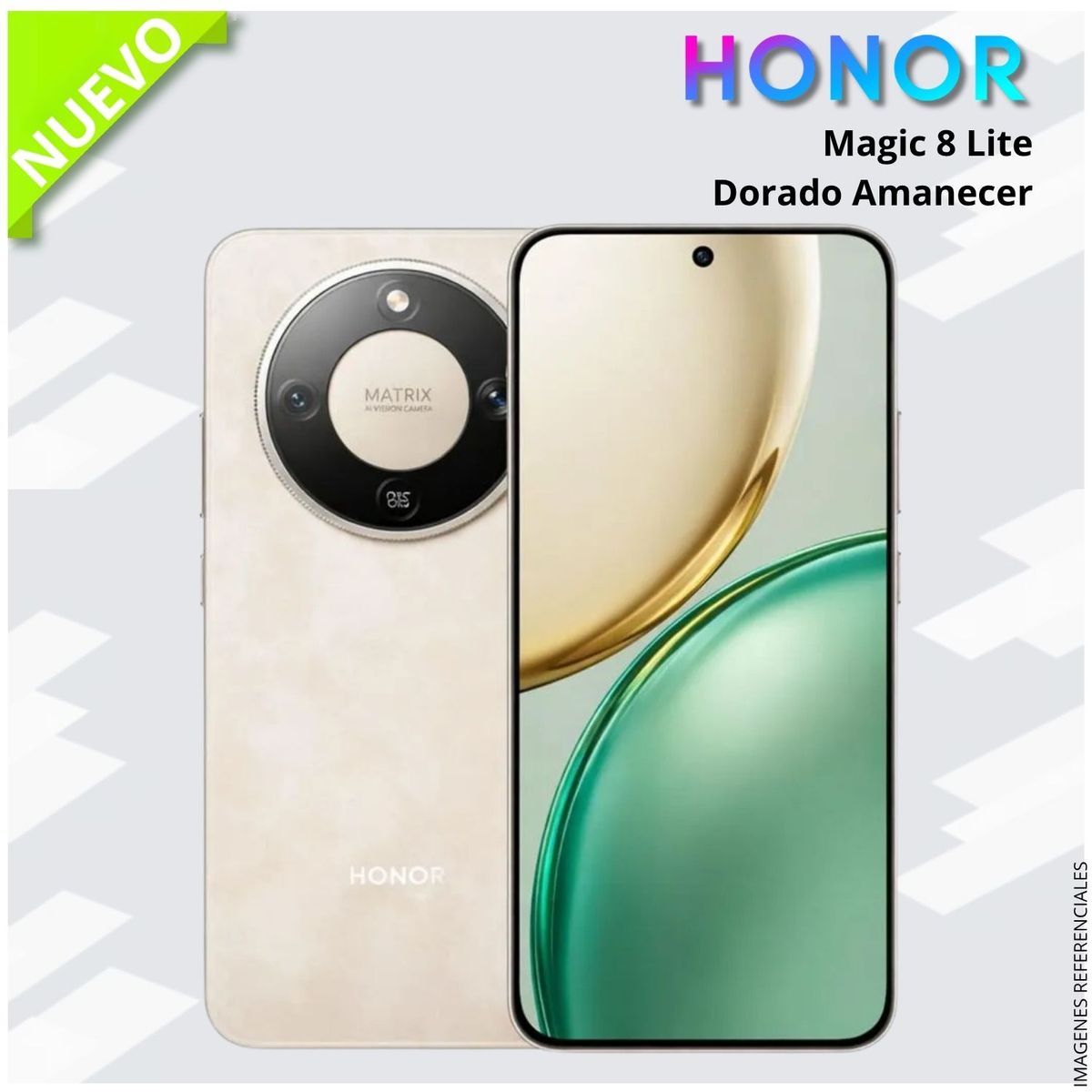 HONOR - Celular Smartphone Honor Magic 8 LITE 5G 8GB RAM 512GB SSD DORADO AMANECER