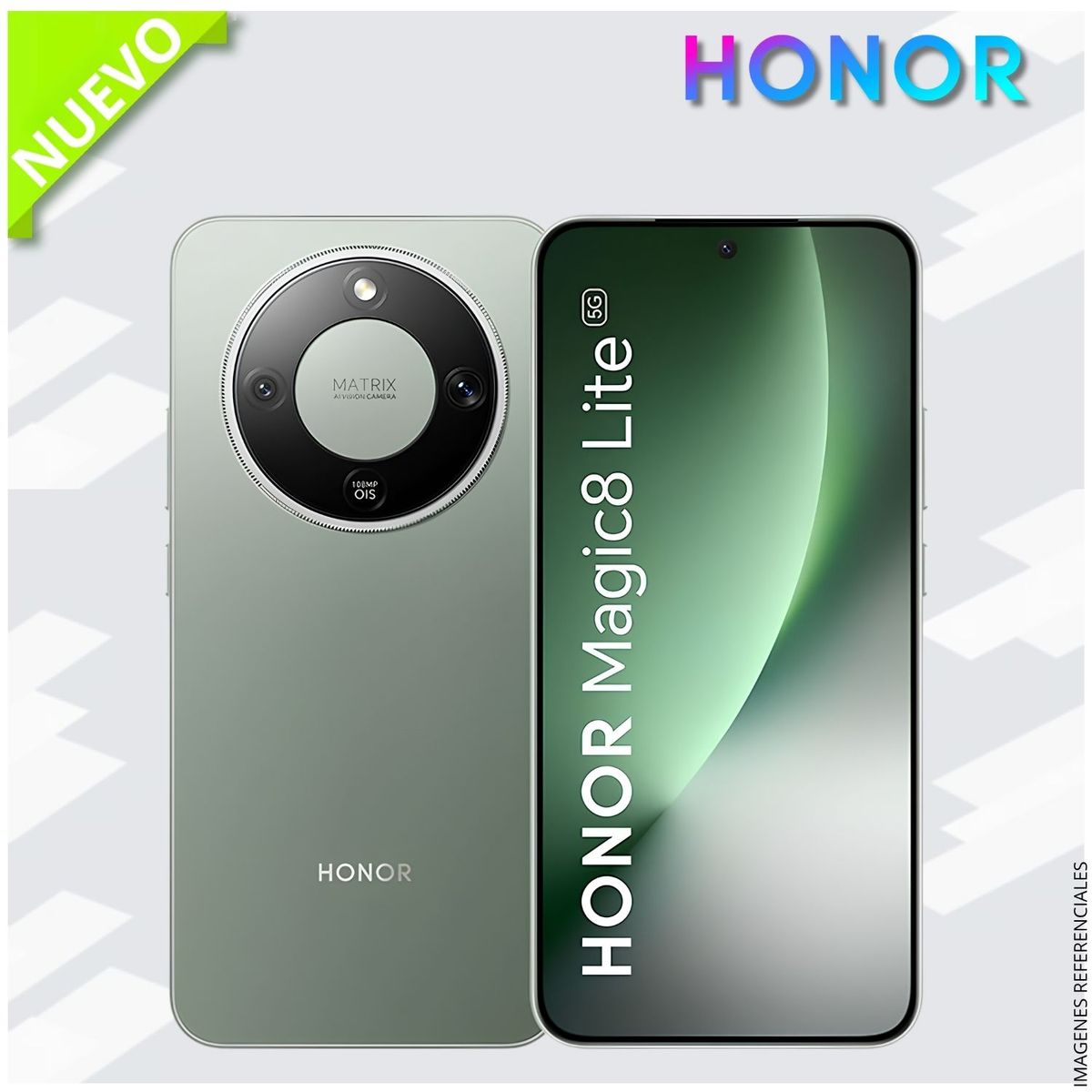 HONOR - Celular Smartphone Honor Magic 8 LITE 5G 8GB RAM 512GB SSD AMOLED - Verde Bosque