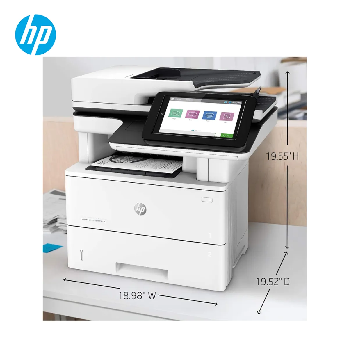 HP - Impresora multifuncional Láser BN Hp LaserJet M528DN Duplex WIFI ADF
