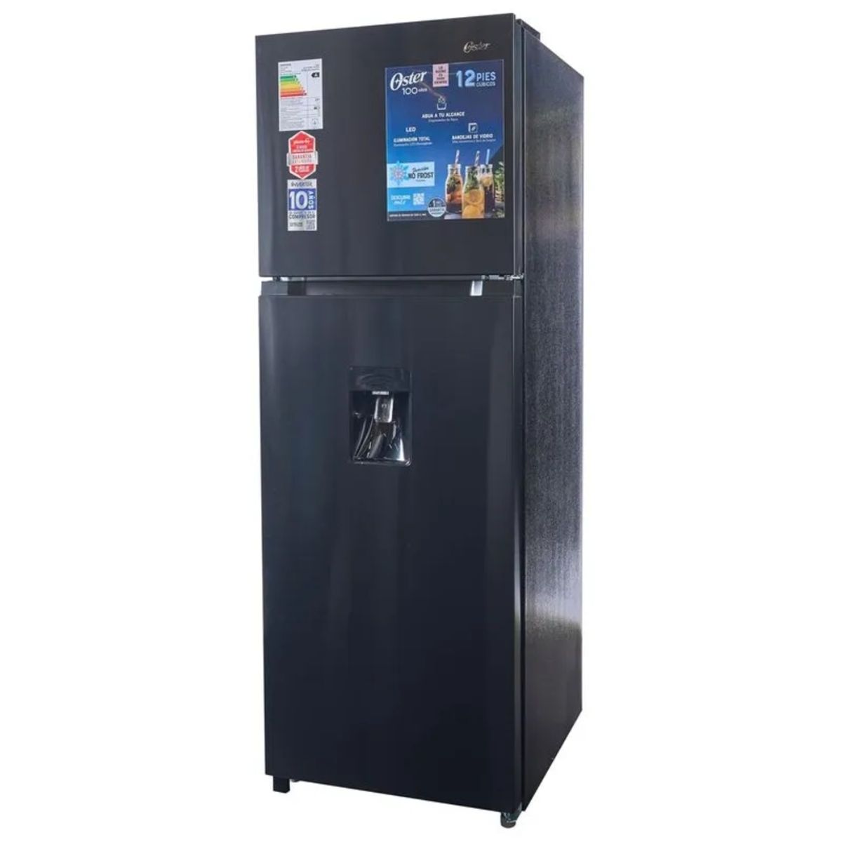 OSTER - REFRIGERADOR OSTER 338LT COLOR NEGRO MODELO PNFMI1202BDI