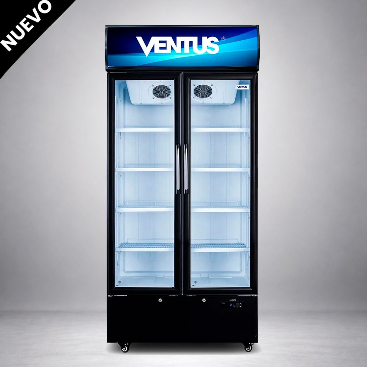 VENTUS - VISICOOLER 2 PTA DE VIDRIO 550 LT VENTUS LG-550TC