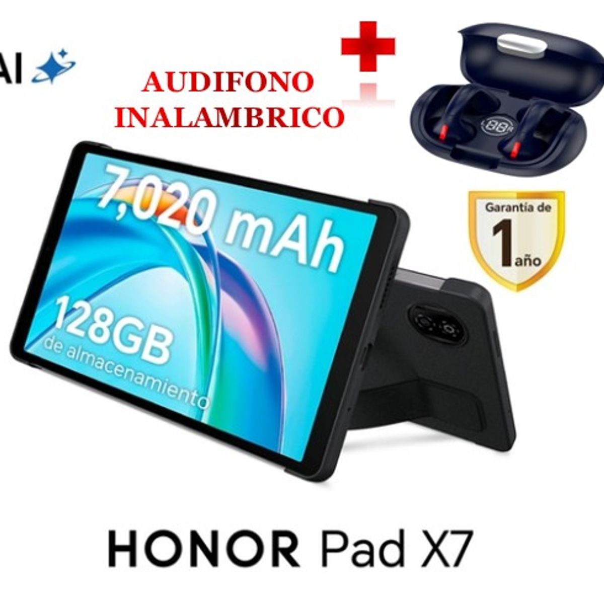 HONOR - TABLET HONOR PAD X7 8.7” 128GB+ AUDIFONOS INALAMBRICOS