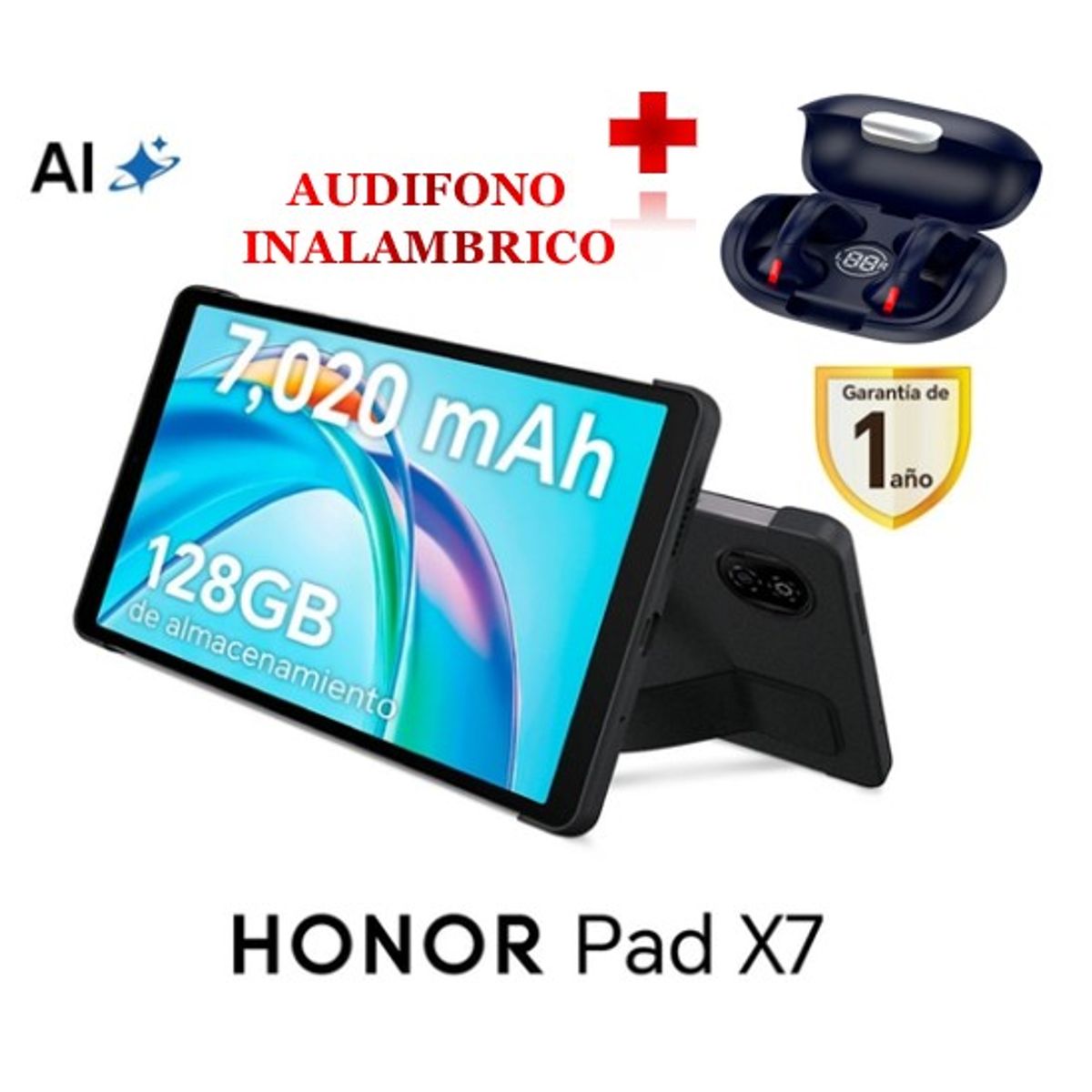 HONOR - TABLET HONOR PAD X7 8.7” 128GB+ AUDIFONOS INALAMBRICOS
