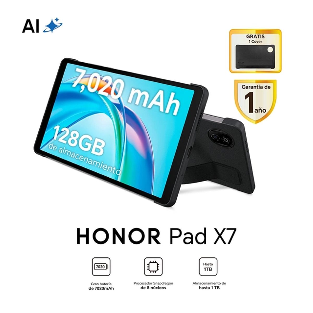 HONOR - TABLET HONOR PAD X7 8.7” 128GB+ AUDIFONOS INALAMBRICOS