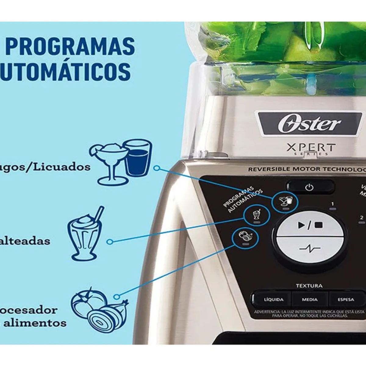 OSTER - Oster Licuadora Reversible Oster BLST3B-CPG-053 2L Gris