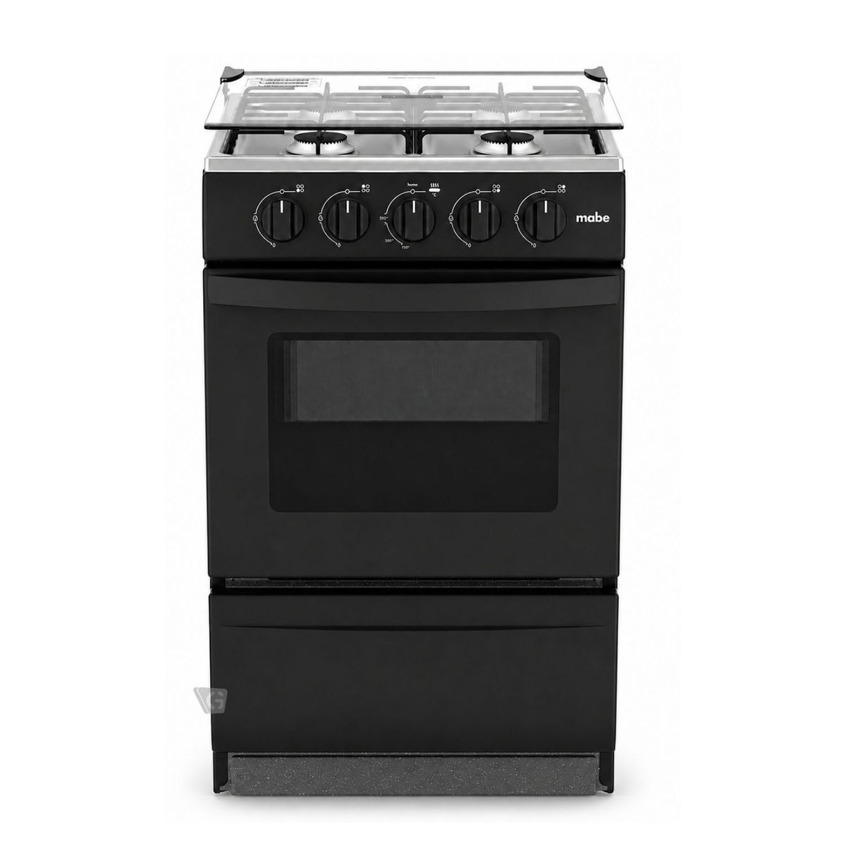MABE - Cocina de Piso a Gas 51 cm Negro Mabe EMP2000AN0