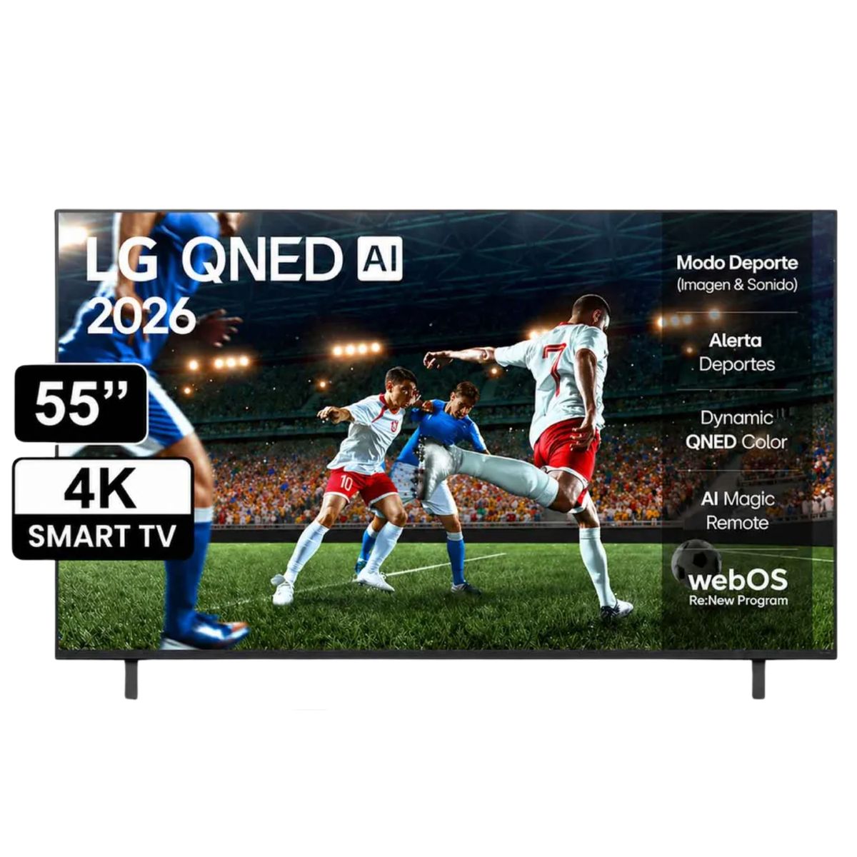 LG - TELEVISOR LG QNED 55” 4K UHD SMART TV CON AI 55QNED73ASA 2026
