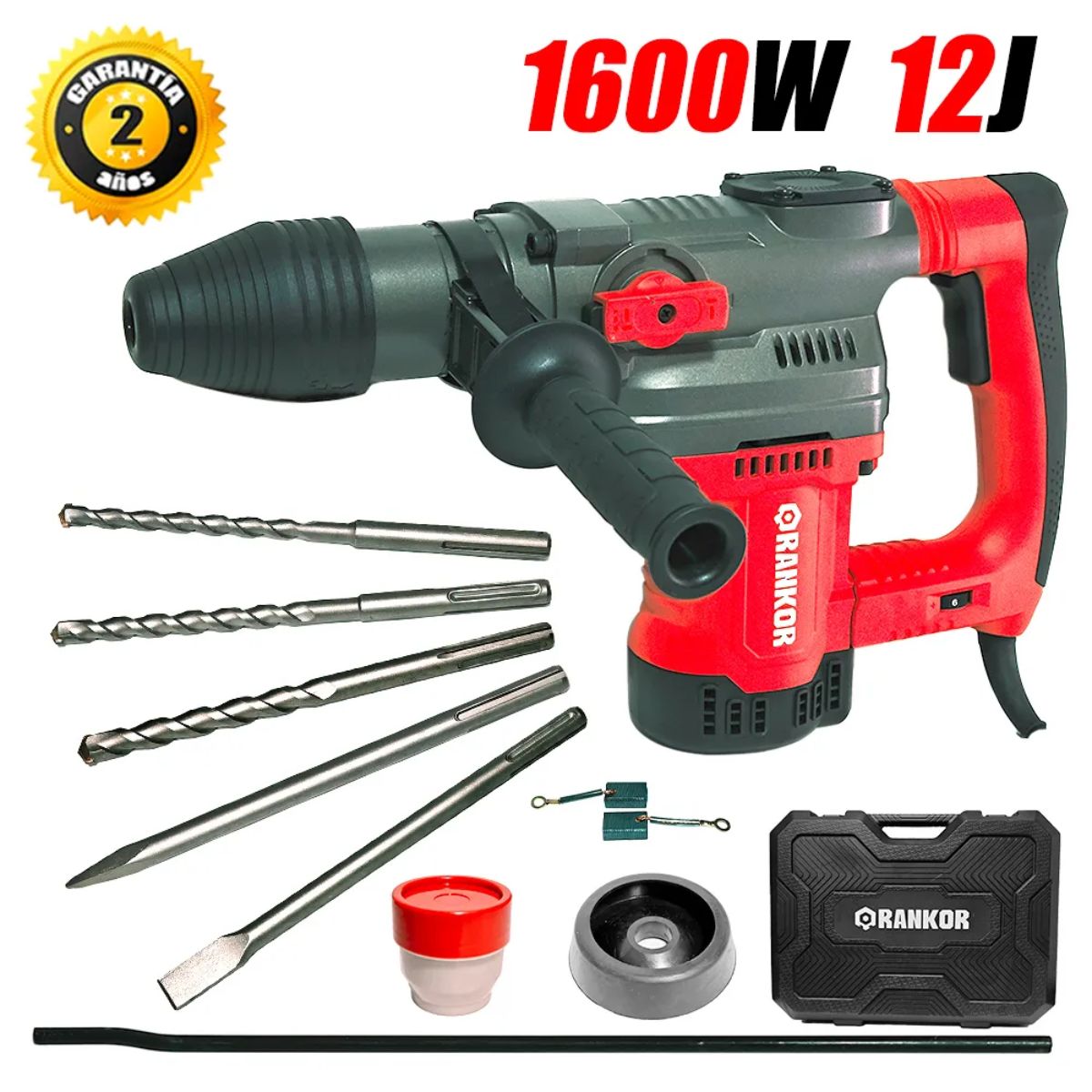 RANKOR - Martillo Perforador Rotomartillo SDS-Max 40 mm – RANKOR RH160001  Marca: RANKOR
