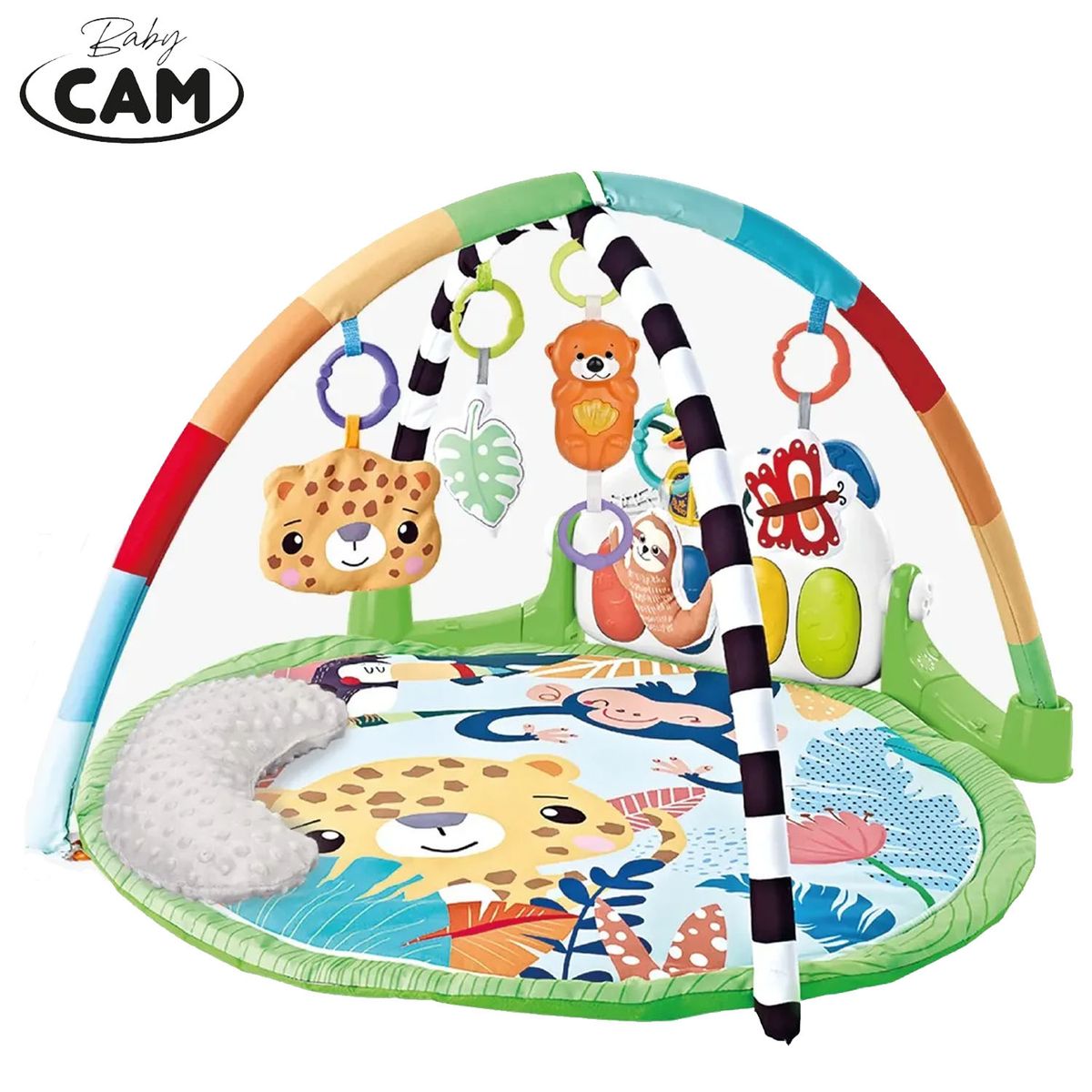 BABY CAM - Gimnasio Piano Musical Baby Cam 7 en 1 Multicolor