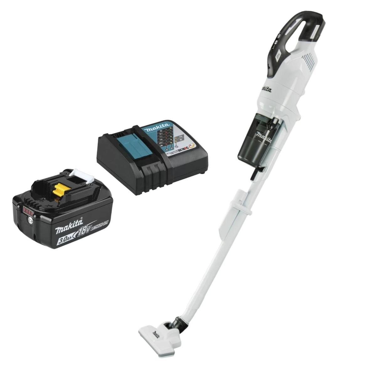 MAKITA - Aspiradora 18v LXT 250ml + bateria 3ah y cargador Makita