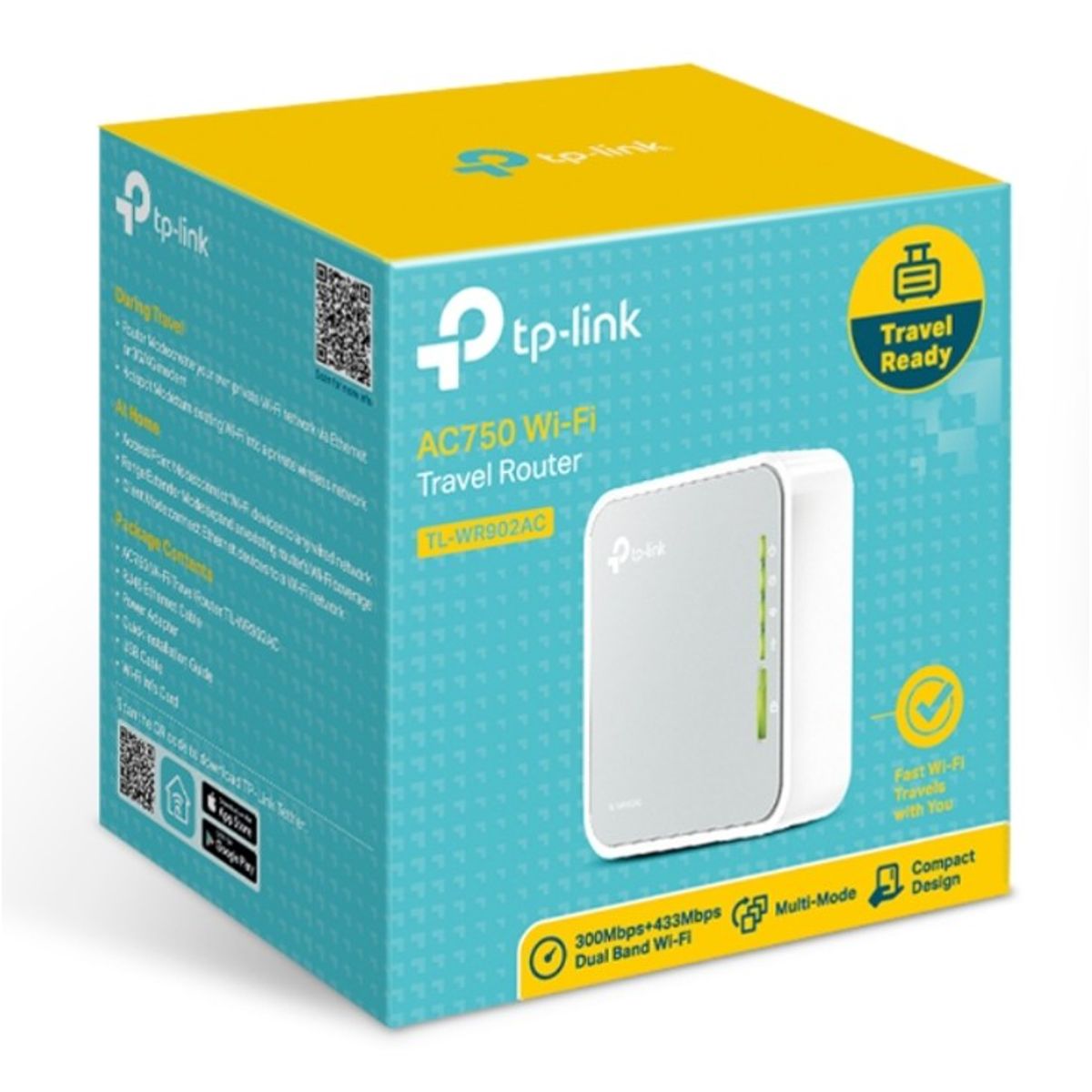TP LINK - TL-WR902AC Router de Viaje Inalámbrico AC750