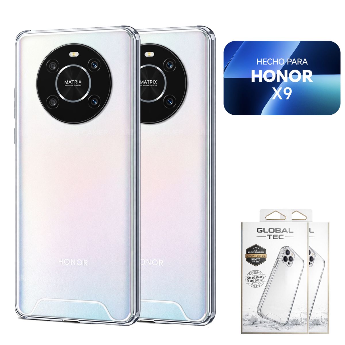 PERU IMPORTACIONES - Combo 2 Space Case Transparente Para Honor X9