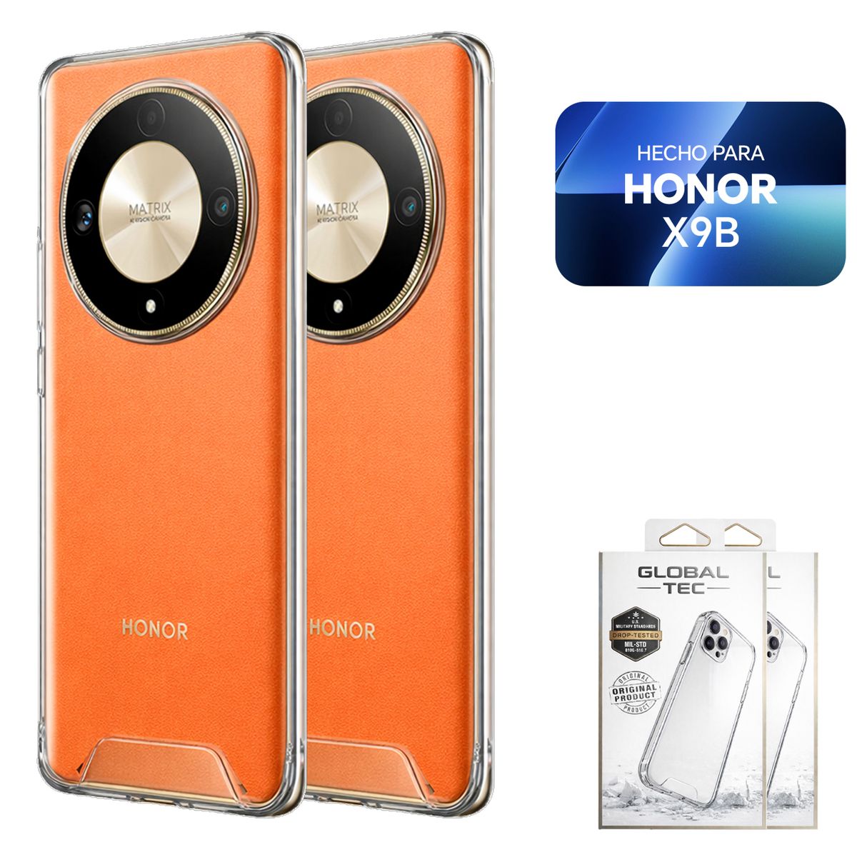 PERU IMPORTACIONES - Combo 2 Space Case Transparente Para Honor X9B