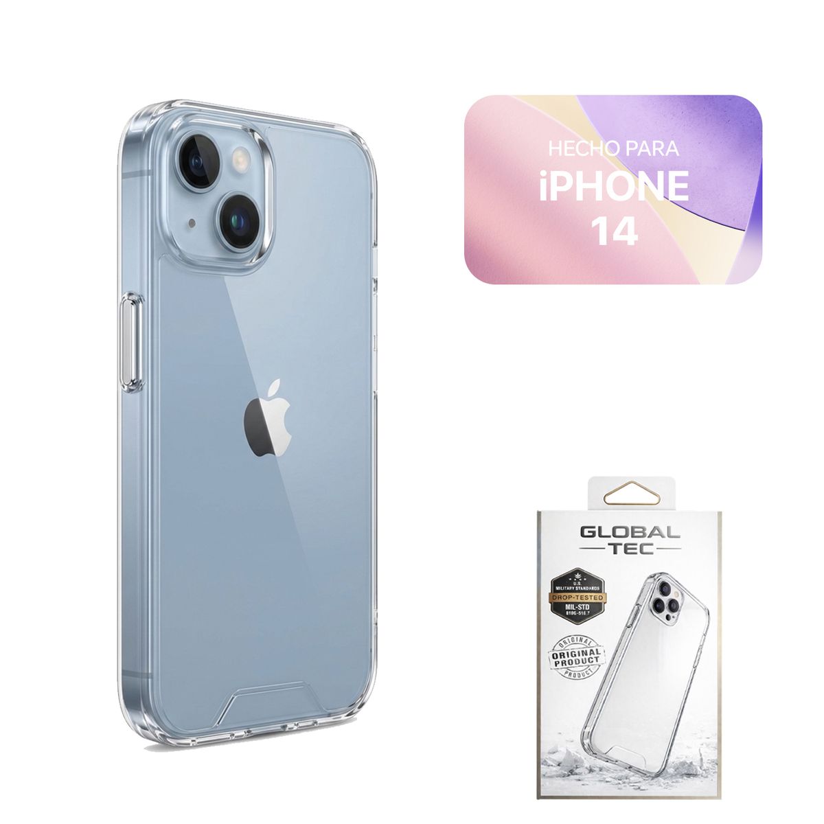 PERU IMPORTACIONES - Space Case Transparente Para iPhone 14 Funda Para celular
