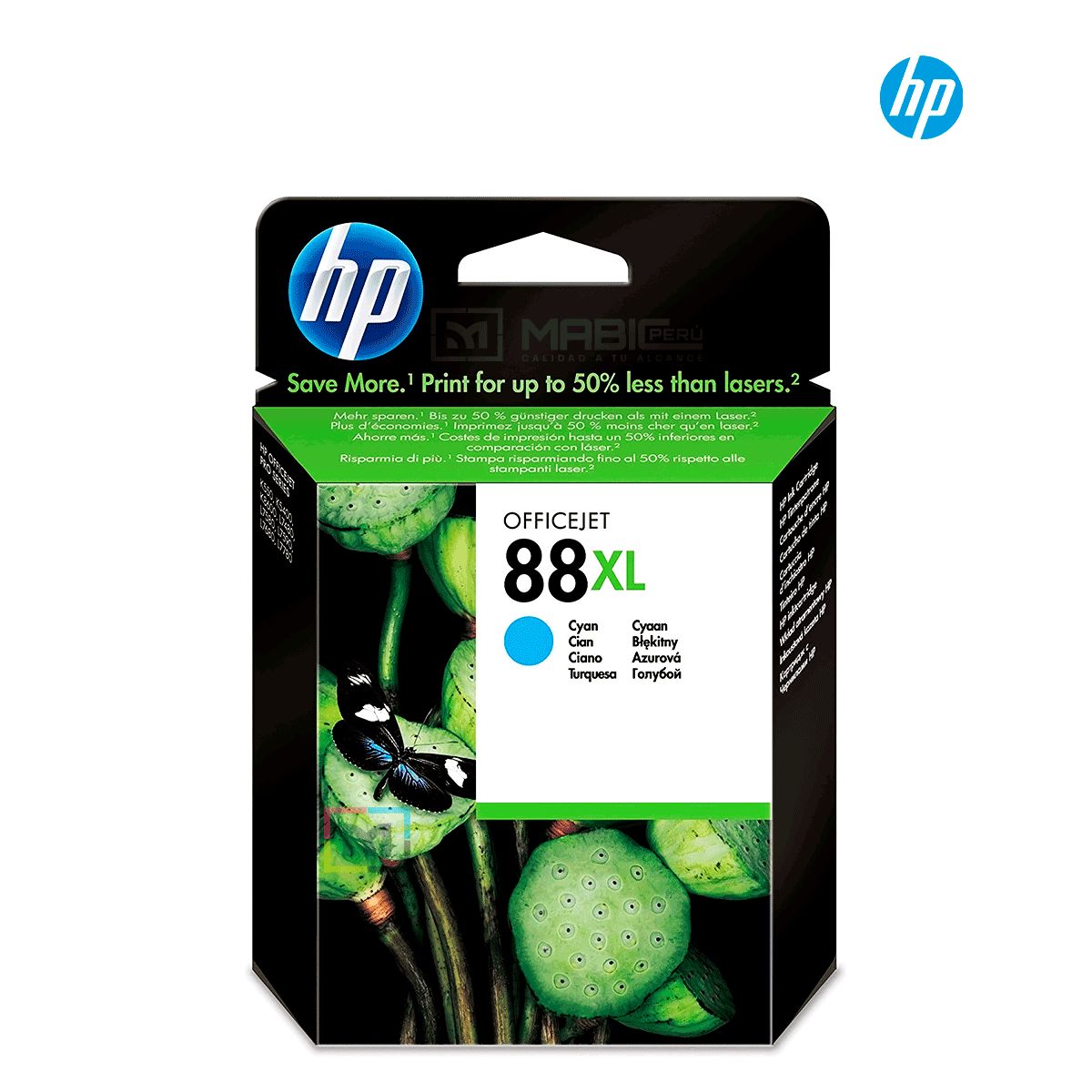 HP - Cartucho de Tinta HP 88XL Cian C9391AL Plotter OfficeJet K5400 Original