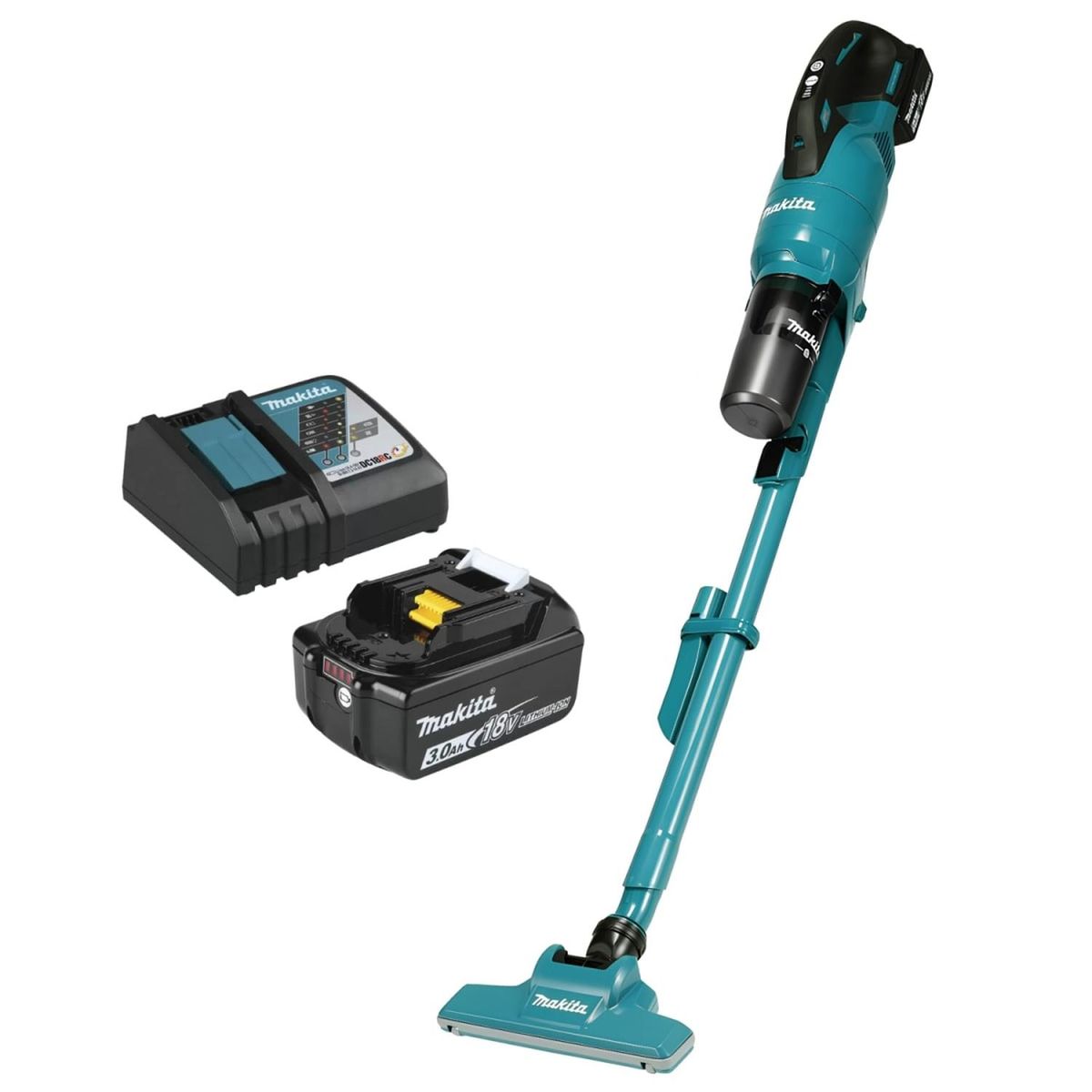 MAKITA - Aspiradora inalambrica 18v LXT 250ml + bateria 3ah y cargador Makita