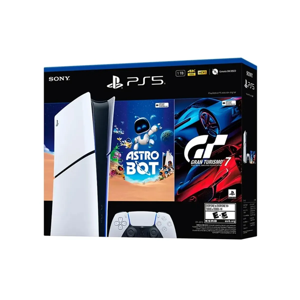 SONY - Consola PlayStation 5 Digital Bundle Gran Turismo 7 y Astrobot PS5