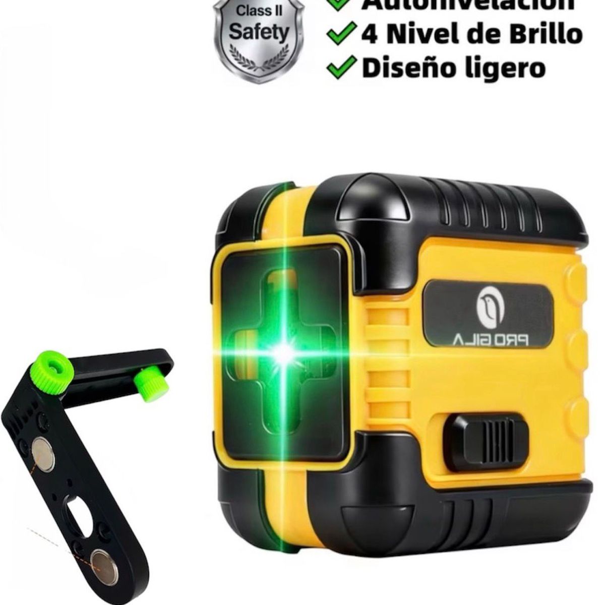 GENERICO - Nivel láser verde autonivelante de 2 líneas PRO GILA