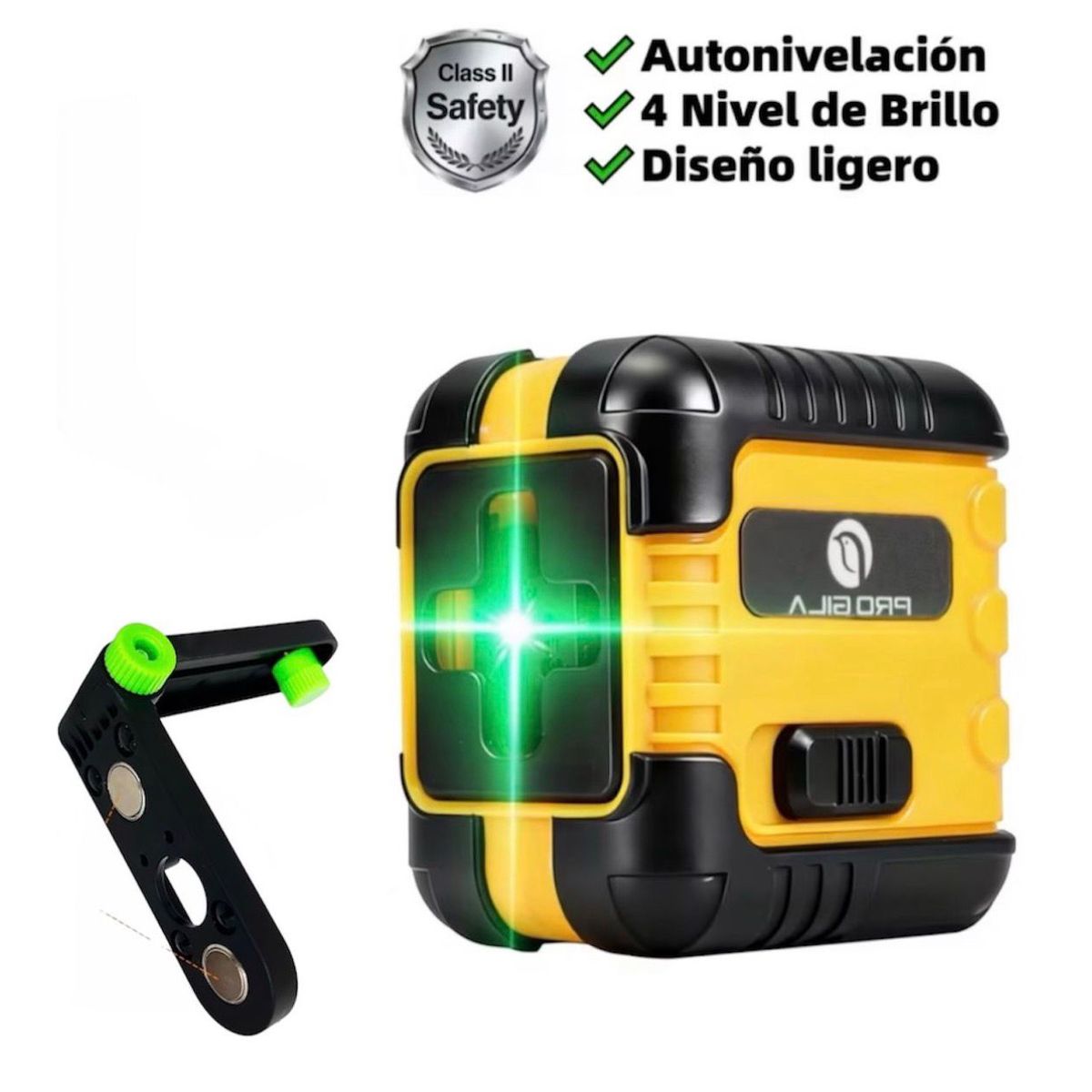 GENERICO - Nivel láser verde autonivelante de 2 líneas PRO GILA