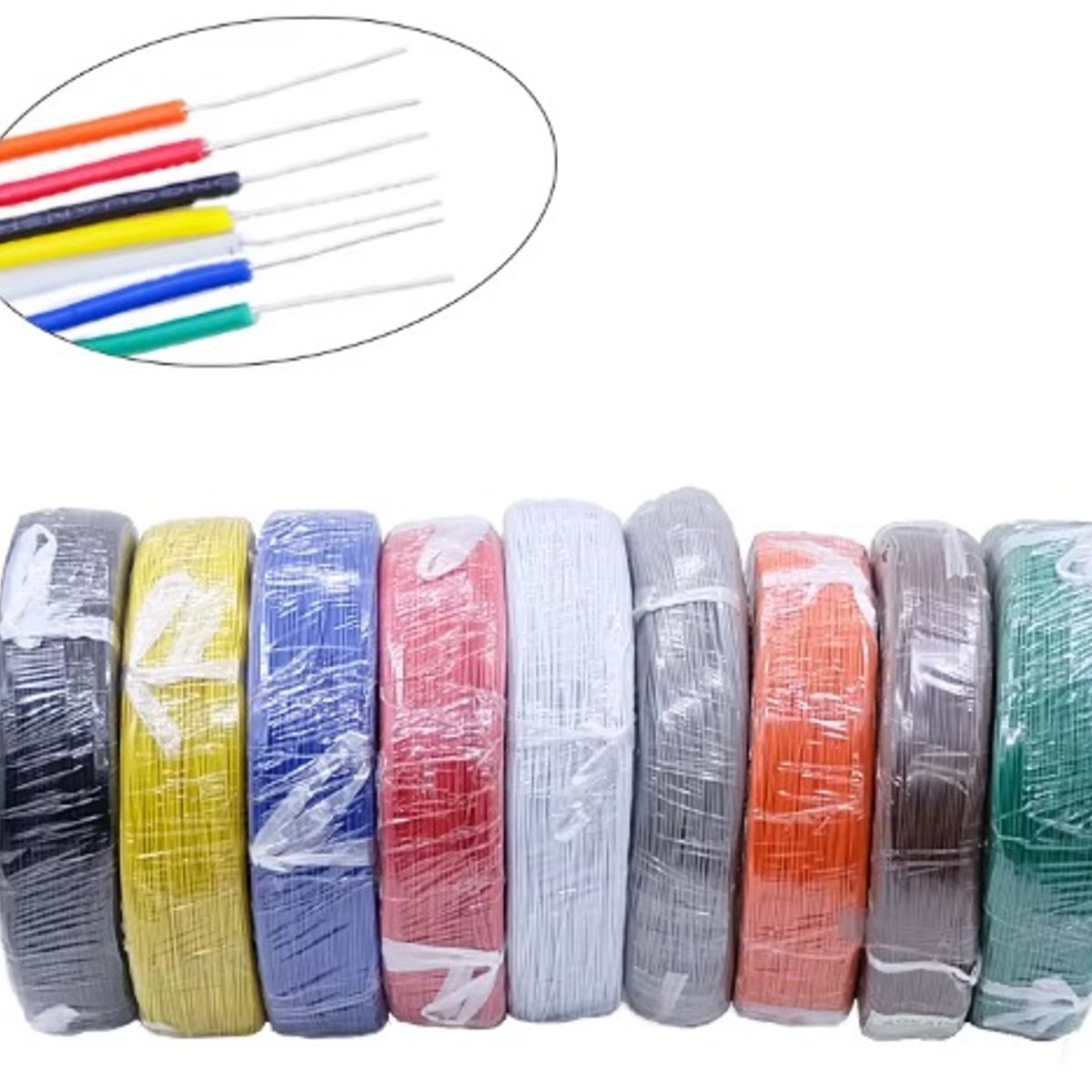 GENERICO - Cable UL1007 26AWG 10M de Cobre  Un Núcleo, Aislamiento PVC, Ideal para LED y Electrónica DIY