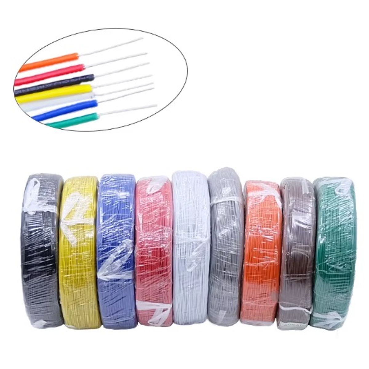 GENERICO - Cable UL1007 26AWG 10M de Cobre  Un Núcleo, Aislamiento PVC, Ideal para LED y Electrónica DIY