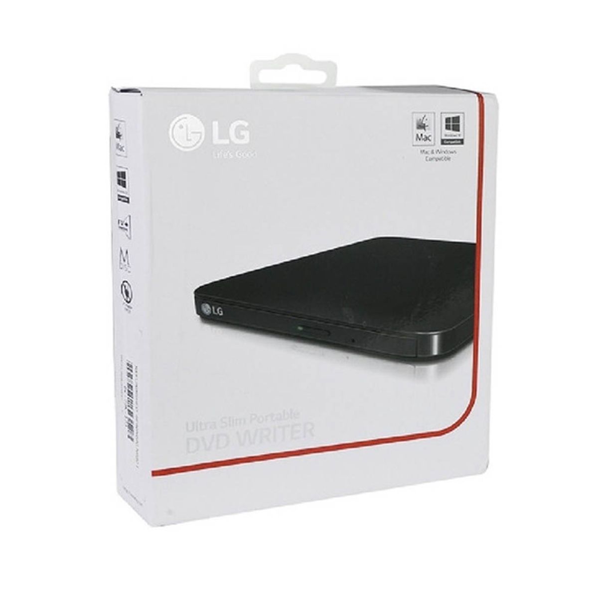 LG - Lectora Externa LG Slim CD - DVD USB Negro - Open Box - Nuevo
