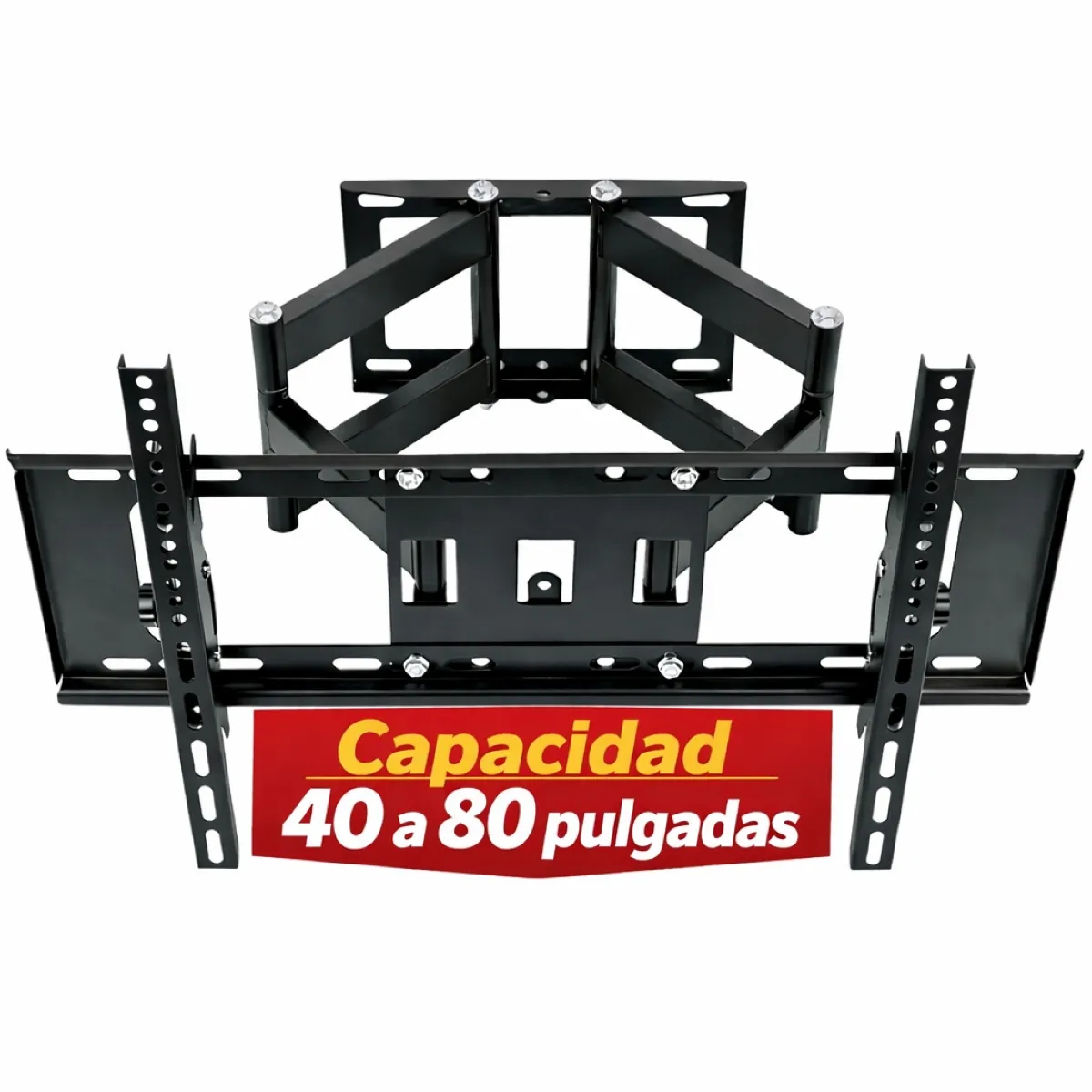 GENERICO - RACK SOPORTE PARA TELEVISOR DE 40 A 80 PULGADAS CON DOBLE BRAZO ARTICULADO