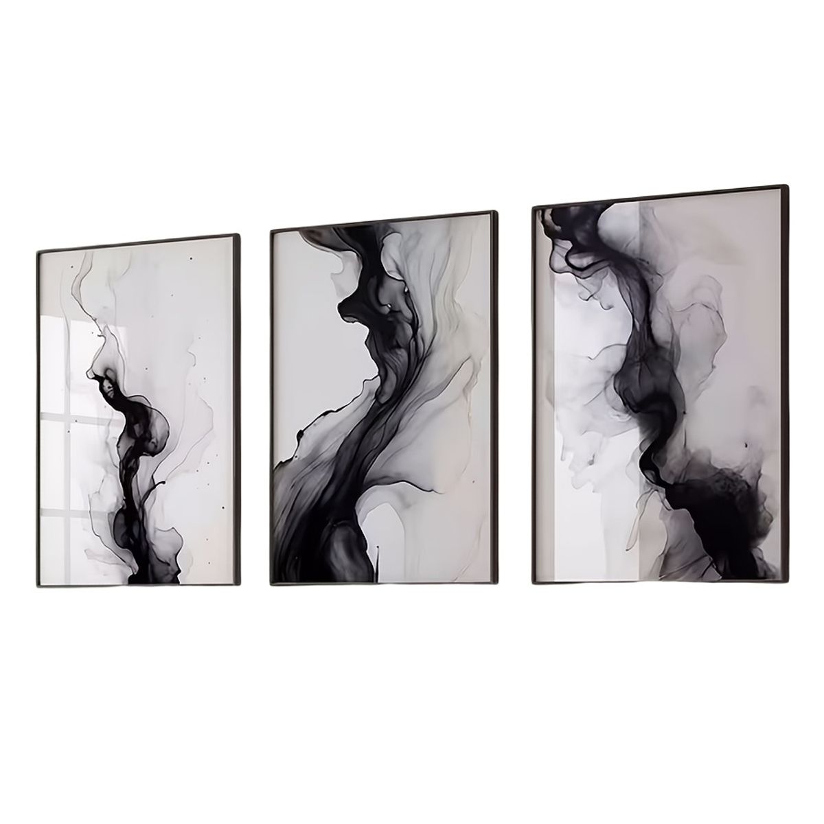 Set of 3 De Arte Mural Minimalista Moderno En Blanco Y Negro, marca VATYERTY - Foto Principal