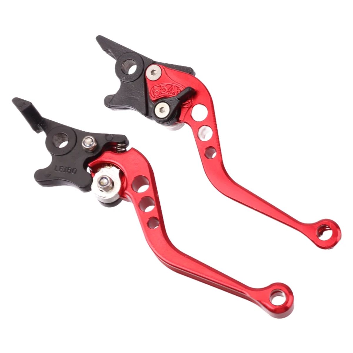 Manija De Freno Para Moto De Aluminio Rojo, marca JET - Foto Principal