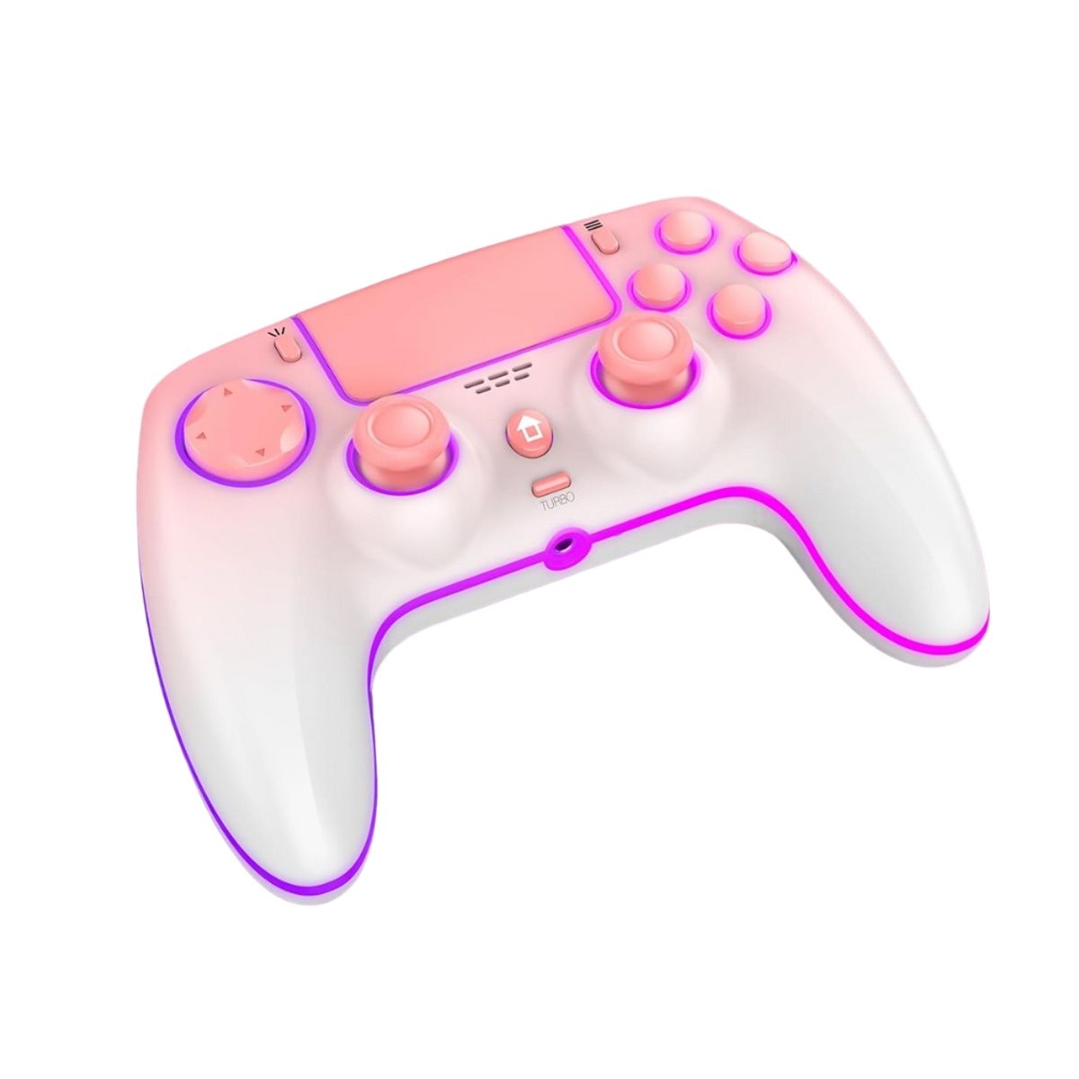 SEISA - Mando Joystick Compatible Ps4 Ps3 Switch Android Pc Recargable Rosa