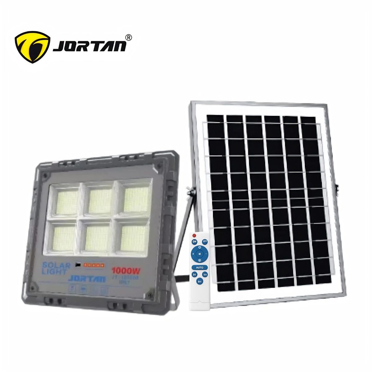 OEM - Foco Solar LED 1000W XM 14000LM Control Remoto Luz Blanca 6500K Exterior