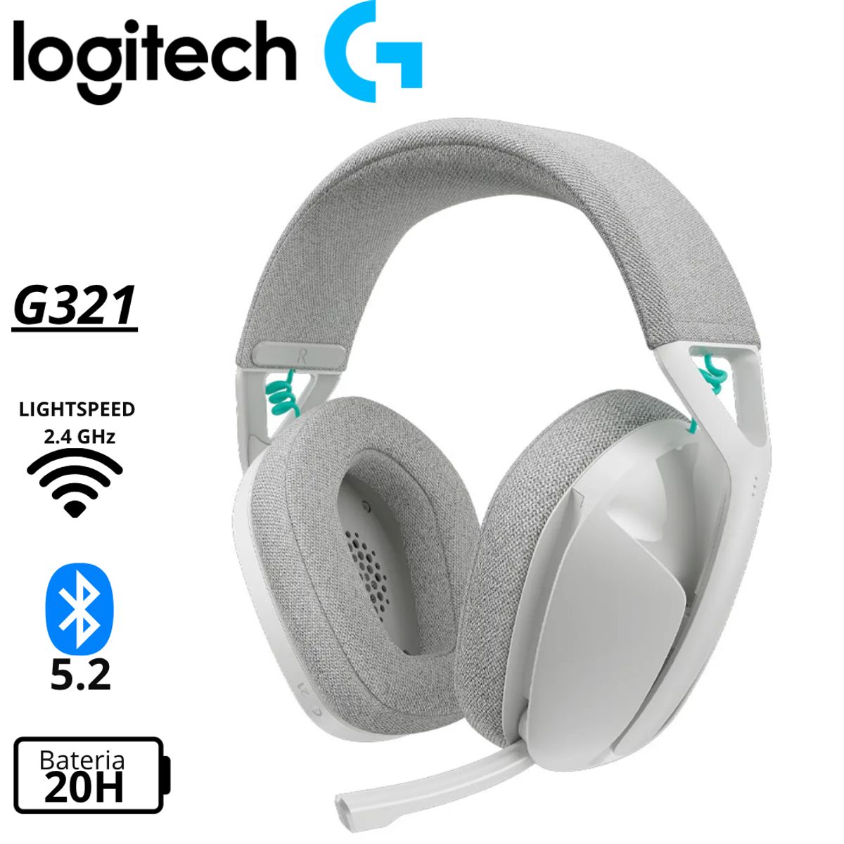 LOGITECH - Audífonos Logitech G321 Lightspeed Bluetooth - Negro