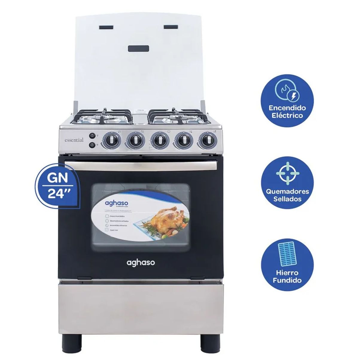 AGHASO - Cocina Aghaso 4 Hornillas - COC-AGH06