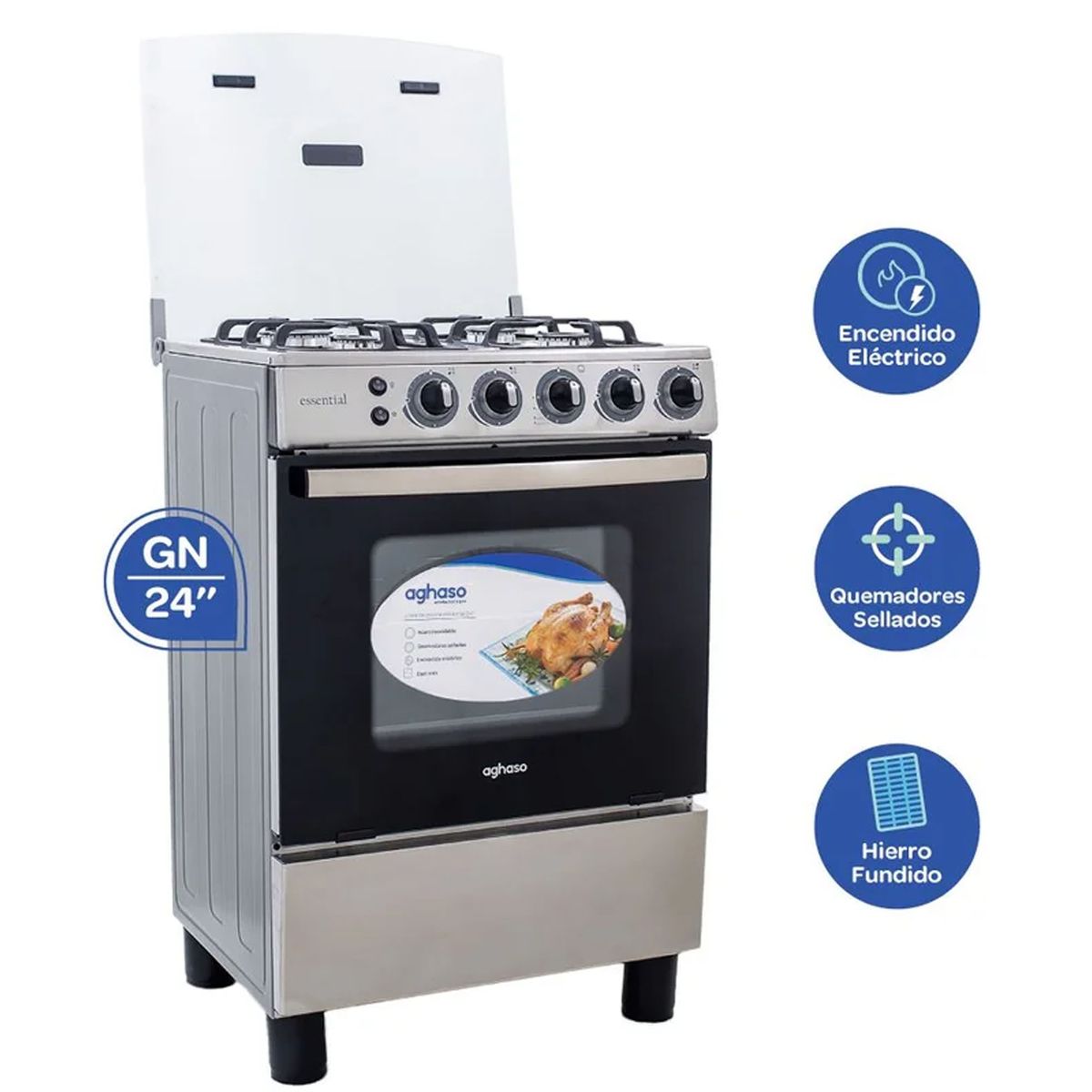 AGHASO - Cocina Aghaso 4 Hornillas - COC-AGH06