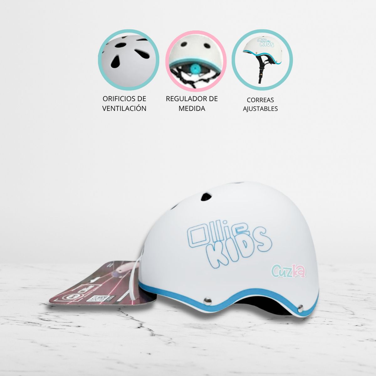 Casco Protector Regulable Para Niño »XS OLLIE KIDS» PURPLE, marca OLLIE - Foto Principal