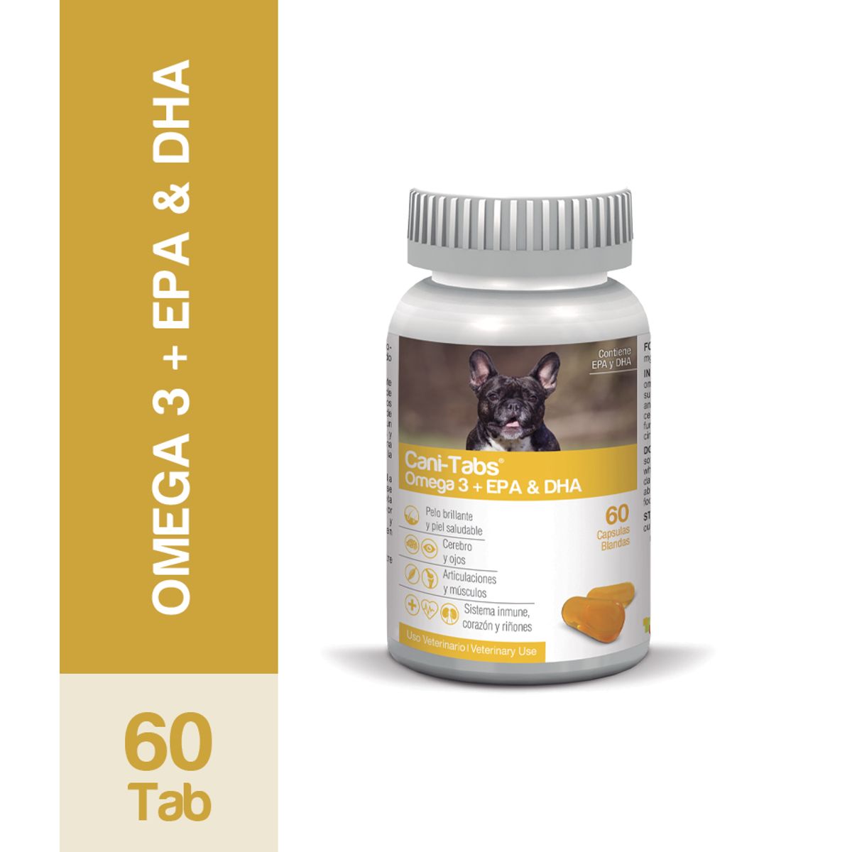 CANI TABS - SUPLEMENTO PARA PERROS CANI-TABS OMEGA 3+EPA & DHA X 60 CAP