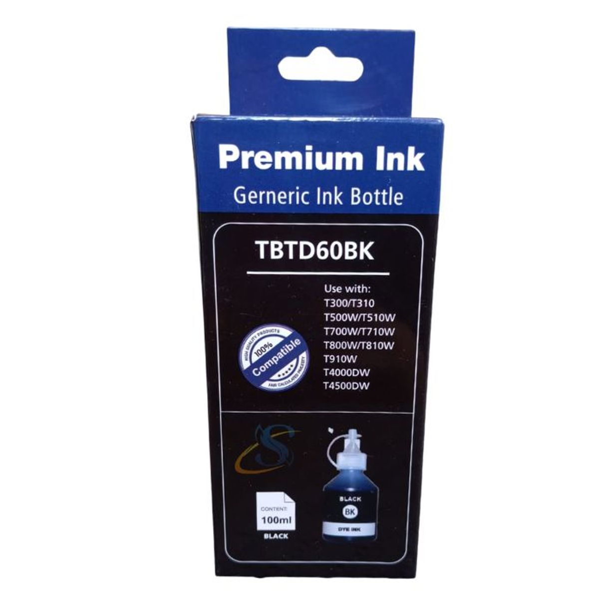 GENERICO - Botella de Tinta Compatible Brother BTD60BK Negro