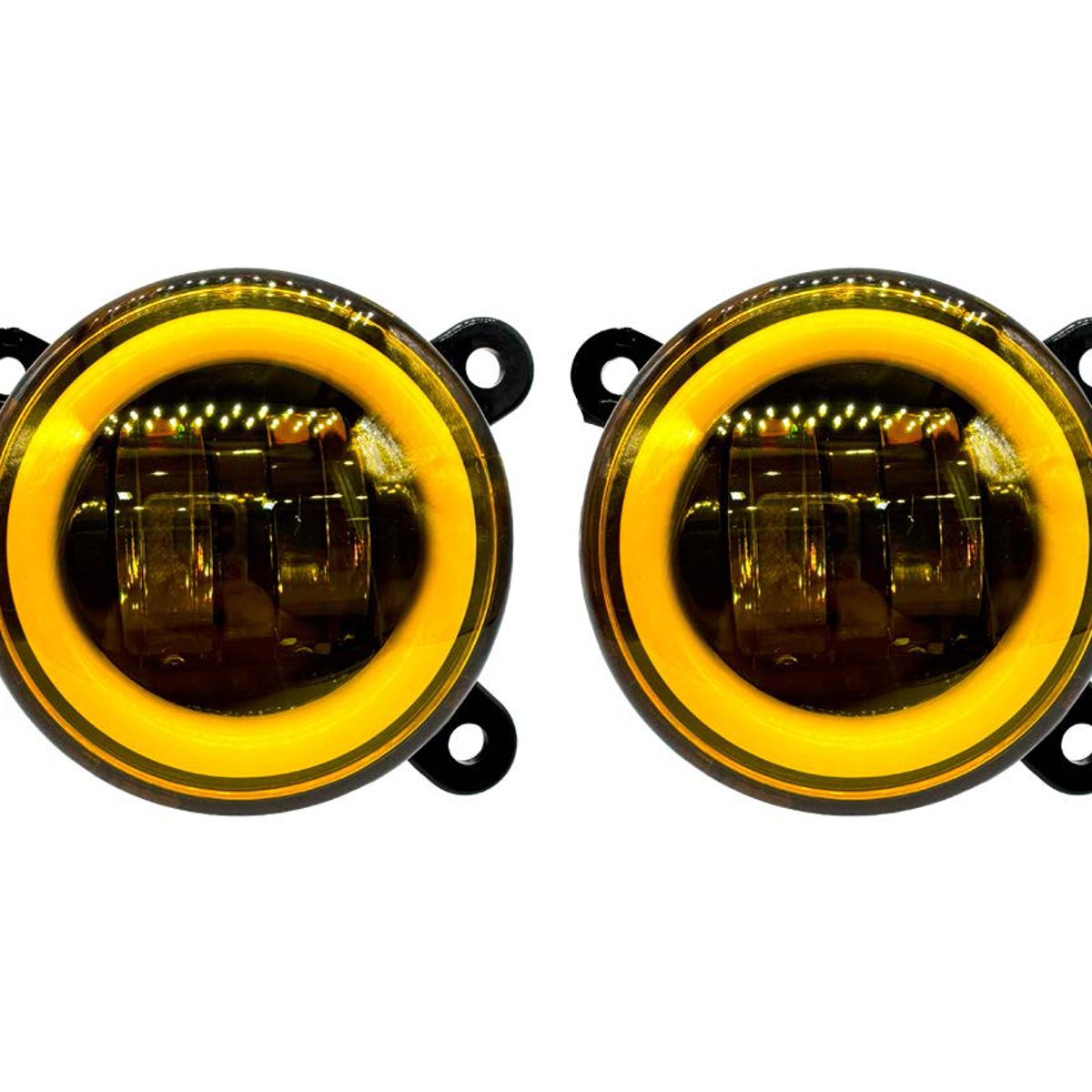 JET - Faro Led Neblinero Con Aurolea 3Pulg Ámbar 2Pcs