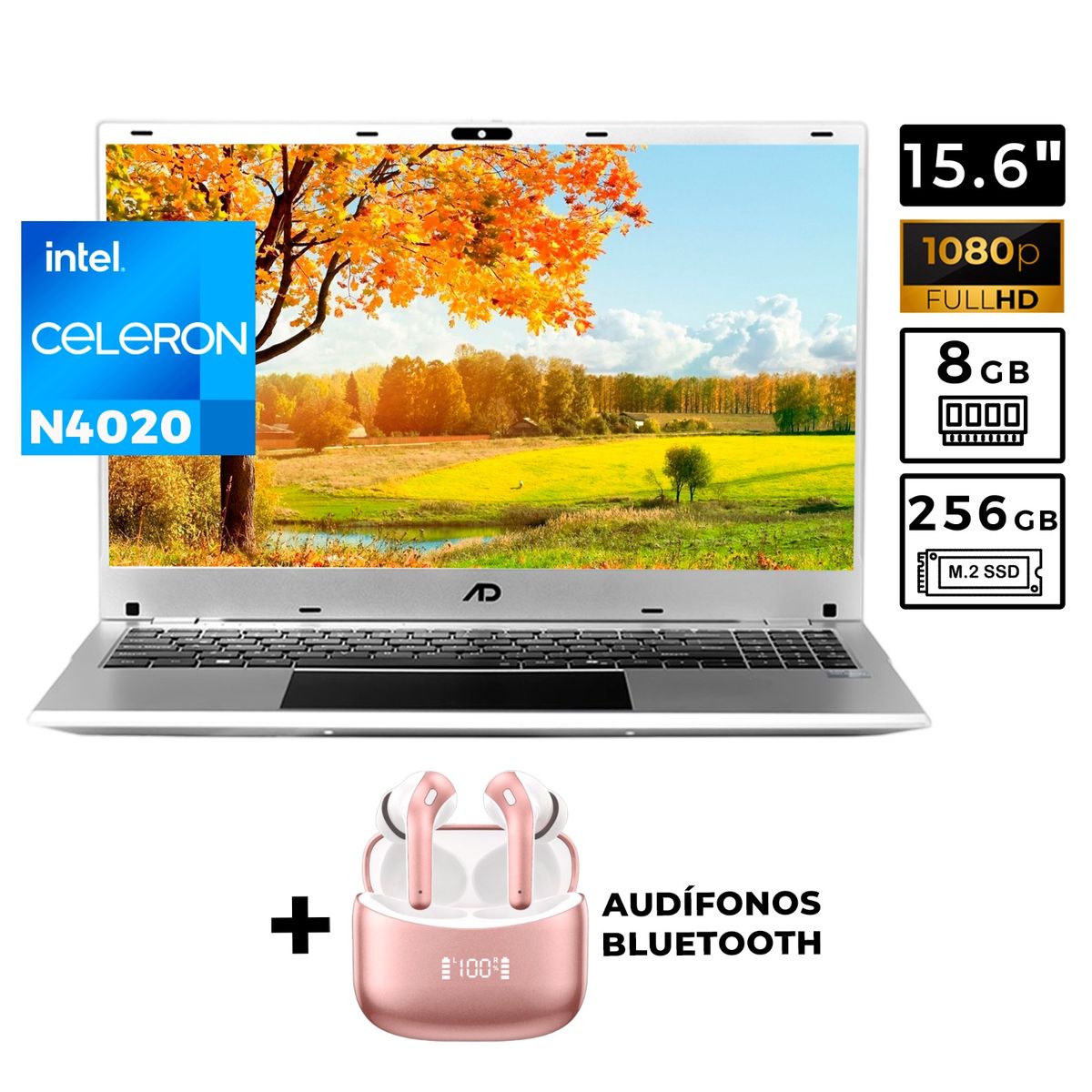 ADVANCE - Laptop Advance NV9855 Celeron N4020 8GB 256GB SSD 15.6